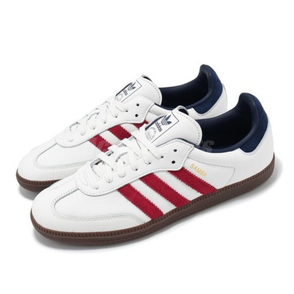 adidas Samba OG Mens Casual Sneakers in White Red - 5 US - USA